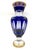 Glass Baluster Vase Thistle in Cobalt Blue Crystal and 24-Carat Gold from Saint Louis For Sale - Image 7 of 10