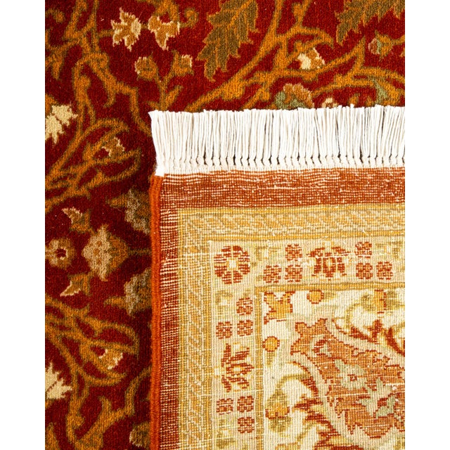 2000 - 2009 Mogul, One-of-a-Kind Hand-Knotted Area Rug - Orange, 5' 2" x 8' 3" For Sale - Image 5 of 8