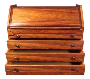 Vintage Modern Rosewood Dresser With Desk Top