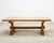 French Provincial Country Oak Trestle Farmhouse Dining Table 7Ft For Sale - Image 17 of 18
