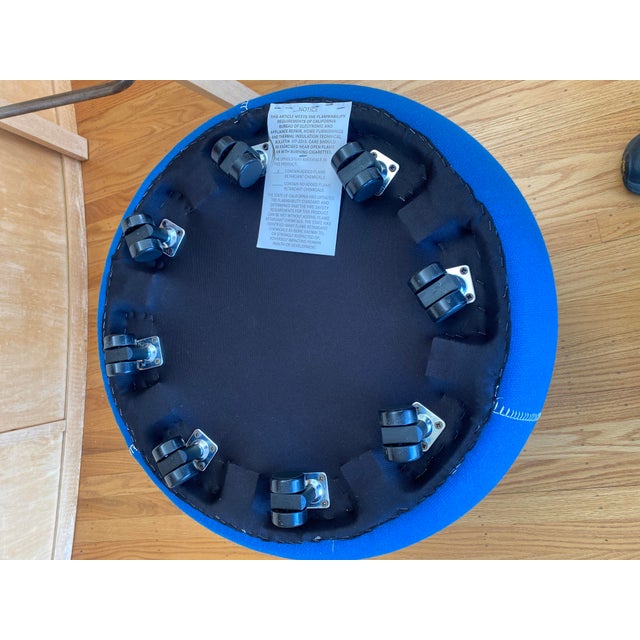 Textile Bernhardt Designs Upholstered Pouf Stool For Sale - Image 7 of 7