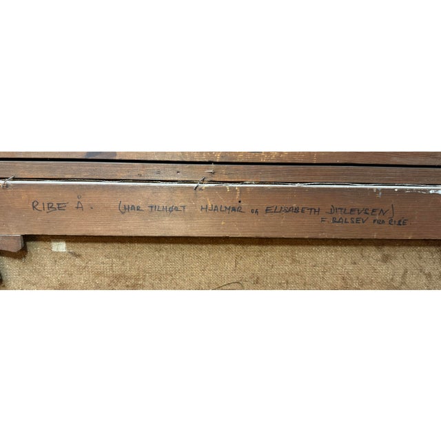 Antique 1895 Original Realistic Marsh Land Landscape 19th Century Oil Painting For Sale - Image 13 of 14