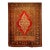 19th Century Turkish Oushak Area Rug, Hand-Knotted Wool, Red & Ivory, 5' x 6' For Sale