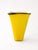 Glass Large Vintage Murano Yellow Cased Opaline Glass Vase with Black Rim, 1970s For Sale - Image 7 of 7