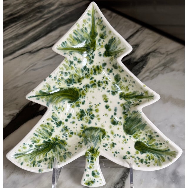 Vintage Studio Art Christmas Tree Motif Nut or Candy Dish For Sale - Image 14 of 14