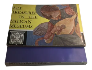 "Art Treasures in the Vatican & Kremlin" Books - a Pair
