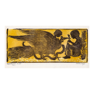 1966 Helen Siegl Herbalists Woodblock