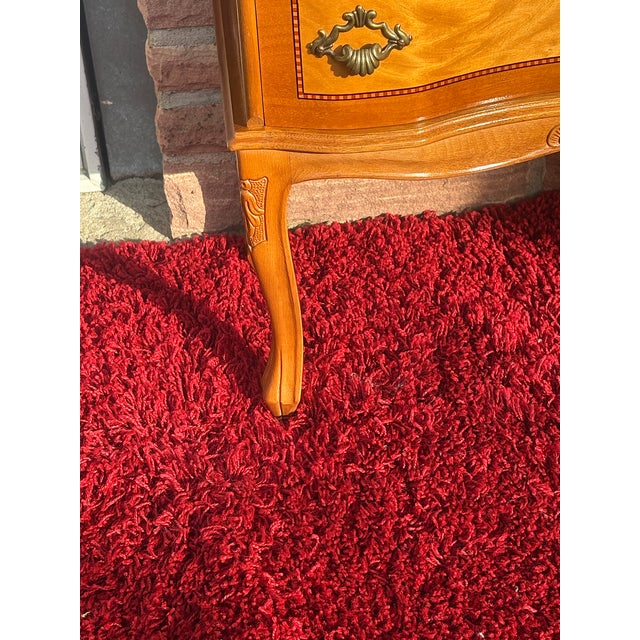 Vintage Wood Three-Drawer Inlaid Chest of Drawers, 1970s For Sale - Image 6 of 12