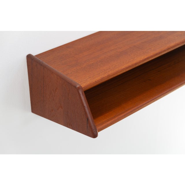 Danish Floating Teak Shelf by Kai Kristiansen for Aksel Kjersgaard, 1960s For Sale - Image 13 of 18