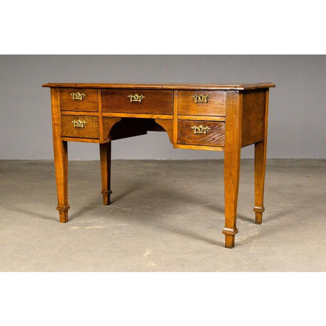 Biedermeier Desk in Oak For Sale - Image 4 of 18