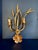 Metal ‘Wheat Sheaves’ Wall Sconces from Maison Charles, 1980s For Sale - Image 3 of 4