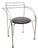 Silver Moon Chair in Chrome and Skai by Pascal Mourgue for Fermob, France, 1980s For Sale