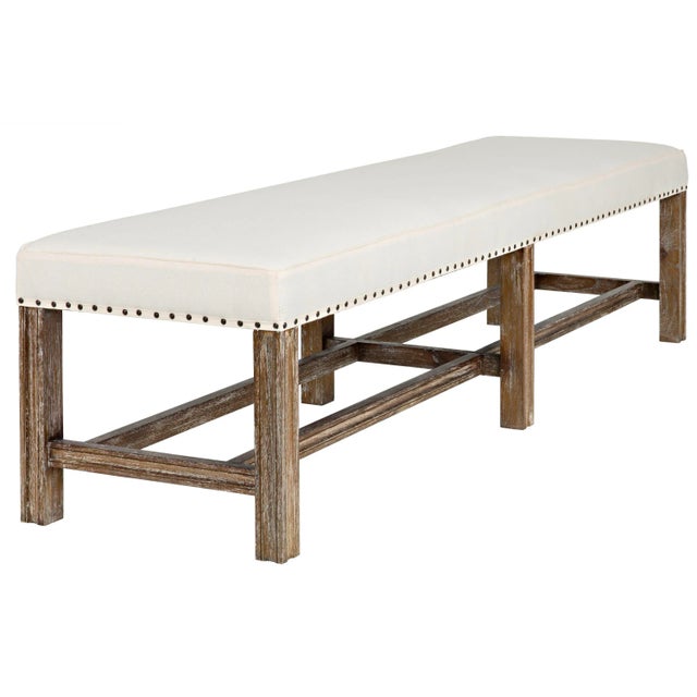 NOIR Sweden Bench, Grey Wash For Sale - Image 9 of 13