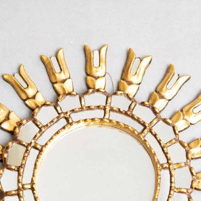 1950s Mid-Century Modern Sunburst Mirror, 1950s For Sale - Image 5 of 12