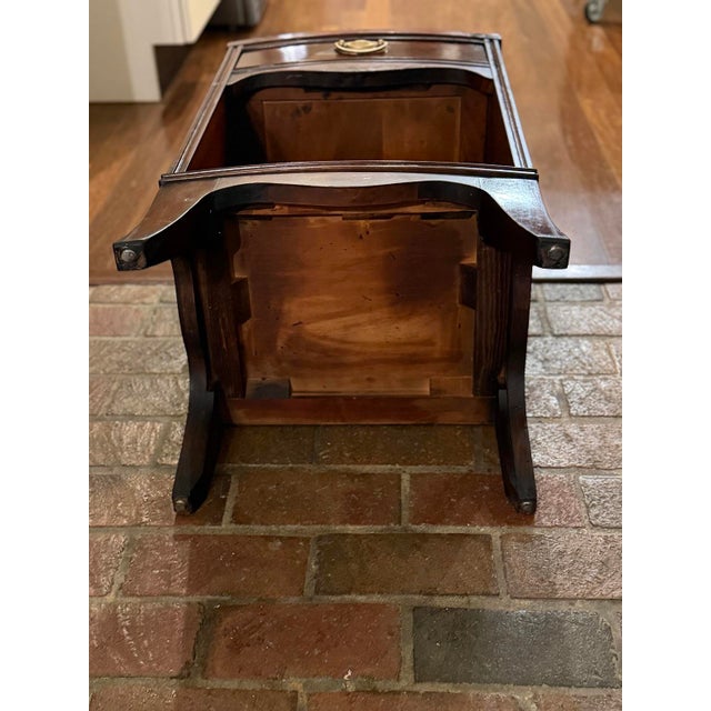 Restored Vintage Drexel Genuine Mahogany Nightstand With Brass Hardware For Sale - Image 12 of 12