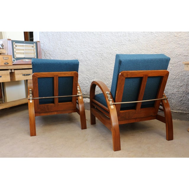 1920s Vintage Adjustable Art Deco Lounge Chair, 1920s For Sale - Image 5 of 6