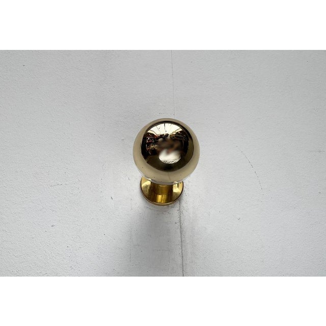 Metal Vintage German Space Age Brass Ceiling Lamp by Motoko Ishii for Staff, 1970s For Sale - Image 7 of 18