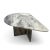 Italian Teardrop Low Tables in Gray Arabescato Marble, 1980s, Set of 2 For Sale - Image 4 of 9