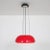 Red Glass Hanging Lamp, Italy, 1960s For Sale - Image 12 of 12