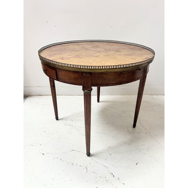 20th Century Louis XVI Bouillotte Table in Veneered Wood For Sale - Image 4 of 11