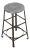 Early 20th Century American Industrial Factory Stool in Stripped Steel For Sale