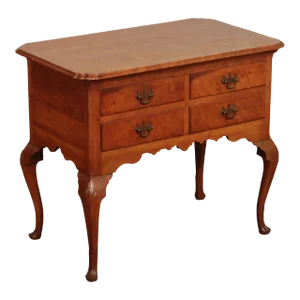 Antique Pennsylvania Queen Anne Four-Drawer Cherry Lowboy