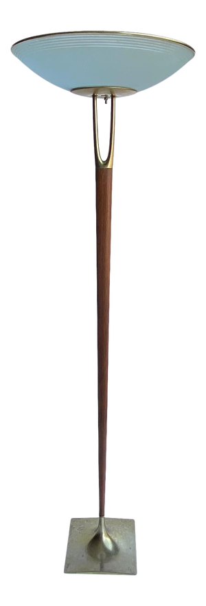 1960s Mid Century Gerald Thurston Laurel Wishbone Floor Lamp