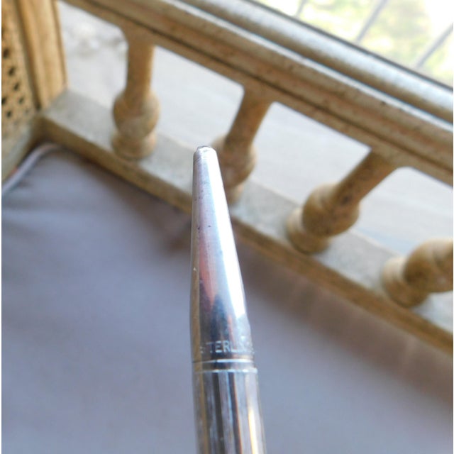 Sterling Silver Antique Retractable Propelling Pencil For Sale - Image 9 of 13