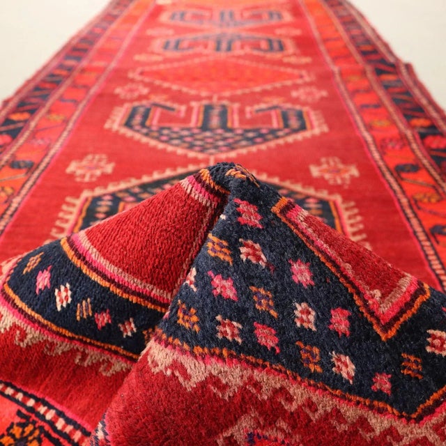 Wool Thin Knot Handmade Karabakh Rug, Caucasus For Sale - Image 11 of 13