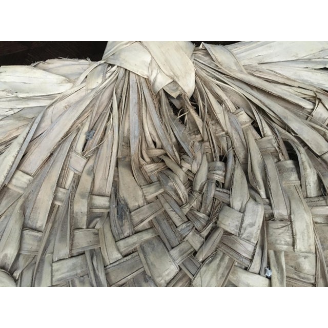 Palm Leaf Wall Mat, 1970s, in Good conditions. Designed 1970 to 1979