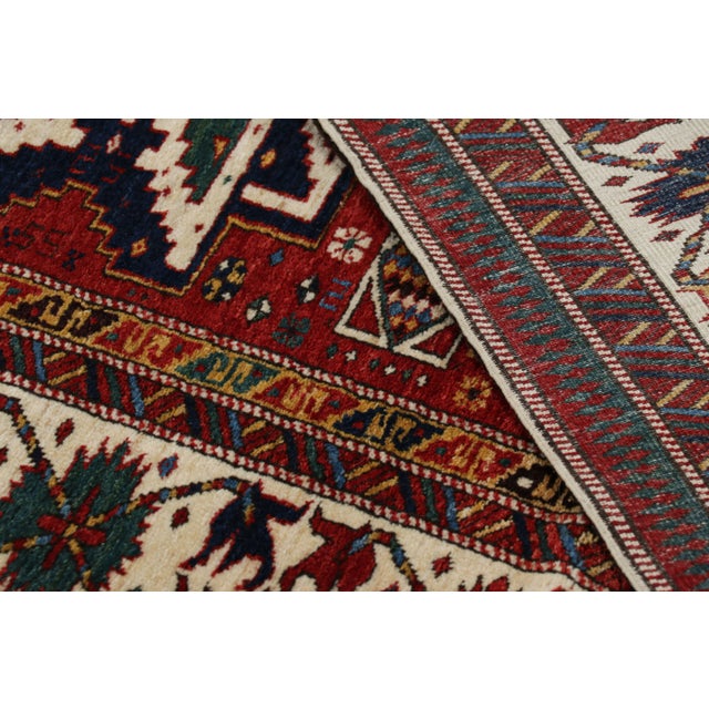 Red Vintage Turkish Rug in Red With Medallions by Rug & Kilim For Sale - Image 8 of 8
