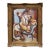 American Artist Muriel Walcoff C. 1930 Seated Nude - Cubist Oil on Board For Sale