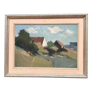 Arne Aspelin, Swedish Landscape, 1960s, Oil on Canvas, Framed For Sale