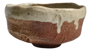 Warren MacKenzie Stoneware Tea Bowl With Shino Glaze