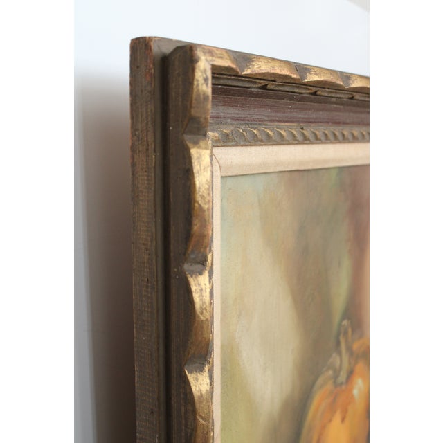 Mid 20th Century Mid-Century Modern Signed French Still Life on Canvas Painting/43" For Sale - Image 5 of 7