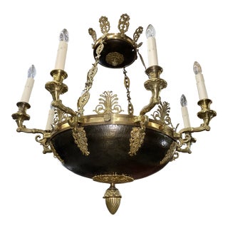 French Empire 8 Arm Chandelier For Sale