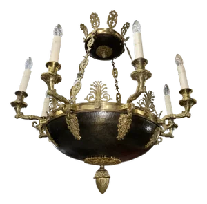 French Empire 8 Arm Chandelier