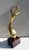 1970s Large Abstract Brass Flute Player Sculpture on Wooden Base, 1970s For Sale - Image 5 of 11