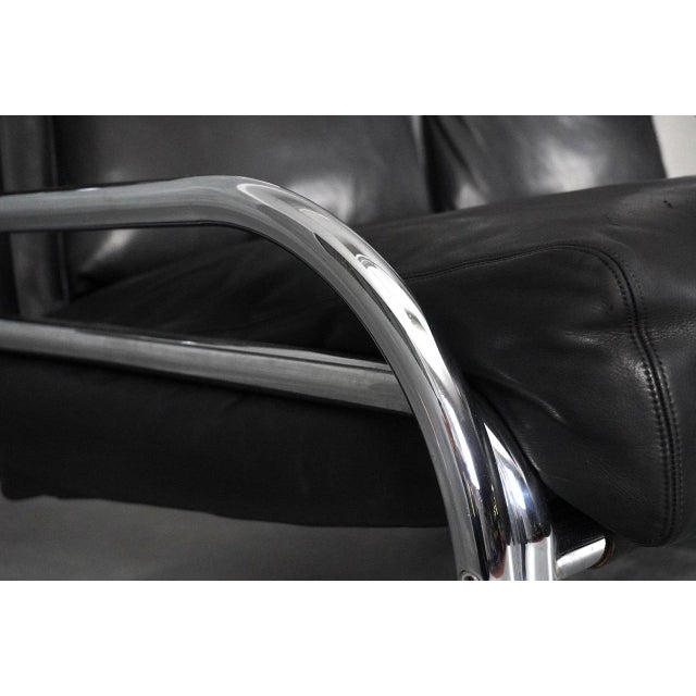 Black Leather Stringa 2-Seater Sofa by Gae Aulenti for Poltronova, 1960s For Sale - Image 18 of 18