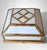 Mid 20th Century Italian Brass and Frosted Opaline Glass Flush Mount Ceiling Light For Sale - Image 4 of 18