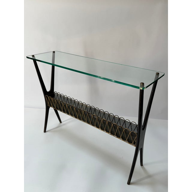 Designed by Cesare Lacca and produced in Italy during the 1950s, this console table embodies the refined, organic lines...