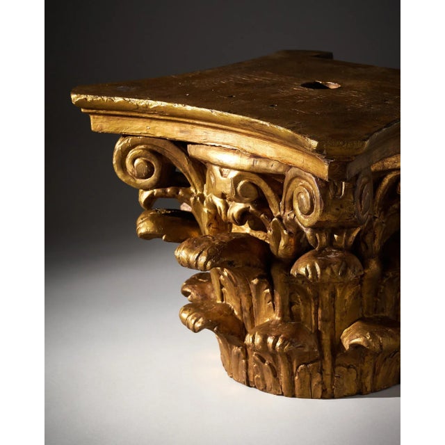 Antique French Corinthian Capital For Sale In Austin - Image 6 of 9