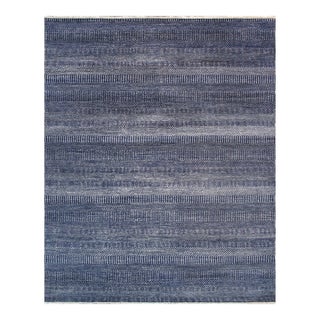 Pasargad Home Transitiona Navy Area Rug- 6' 1" X 9' 3" For Sale