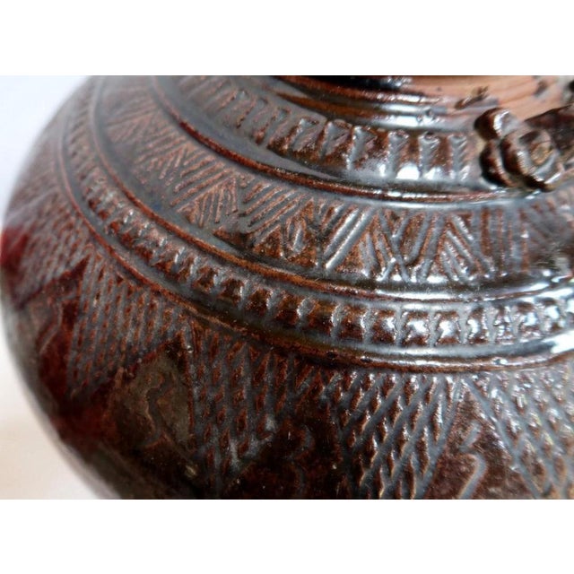 Large Pansu Vase in Varnished Terracotta, 1900s For Sale - Image 10 of 18