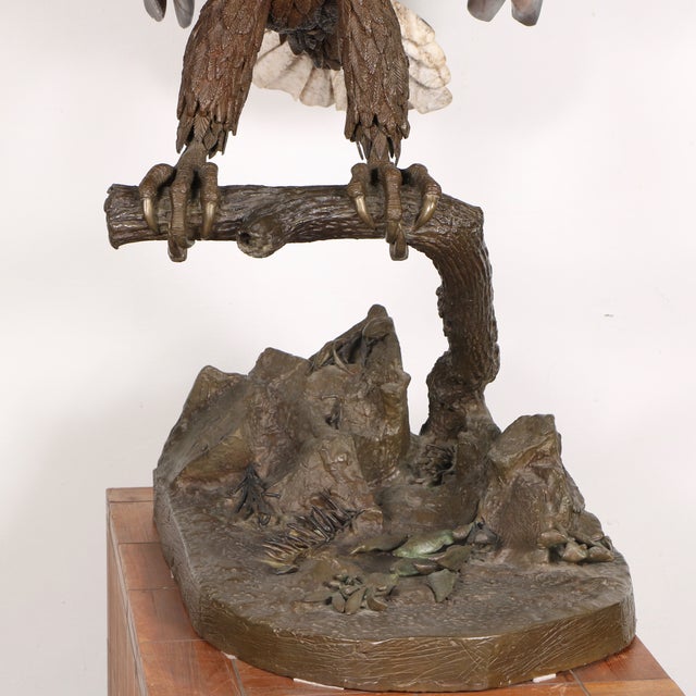 Bronze American Eagle Sculpture Chairish