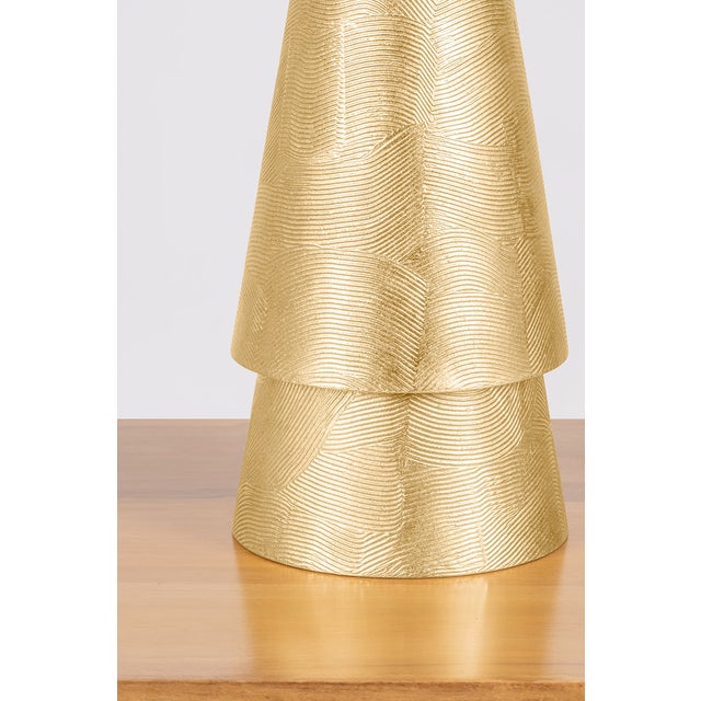 Hudson Valley Lighting Hudson Valley Lighting Foxton 18 in. 1 Light Table Lamp in Vintage Gold Leaf Finish For Sale - Image 4 of 11