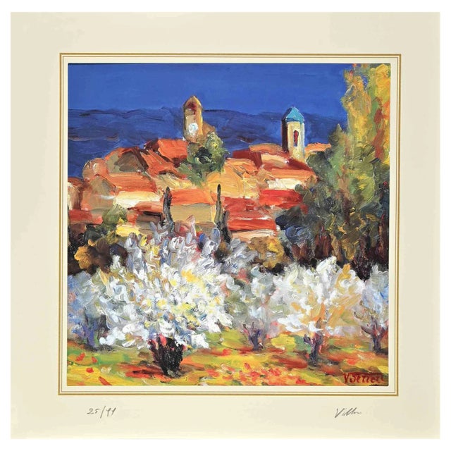 After Nicholas Verrall, The Village, Lithograph, Late 20th Century For Sale