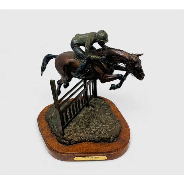 Signed Bob Parks Bronze Sculpture, "Star of the Show", 2/25 For Sale - Image 9 of 12