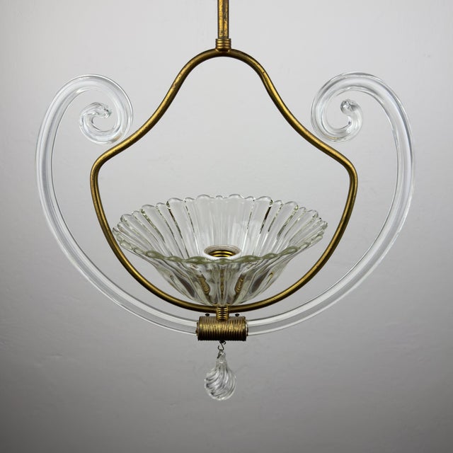 Vintage Italian Murano Chandelier by Barovier & Toso, 1930s For Sale - Image 16 of 18