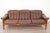 Mid-Century Modern Vintage "Drabant" Brown Leather 3-Seat Sofa by Ulferts Sweden For Sale - Image 3 of 8